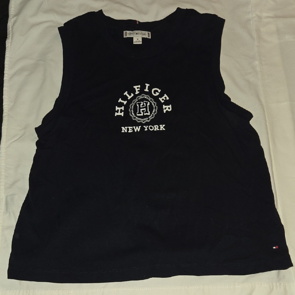 Kids Black Sleeveless Top
